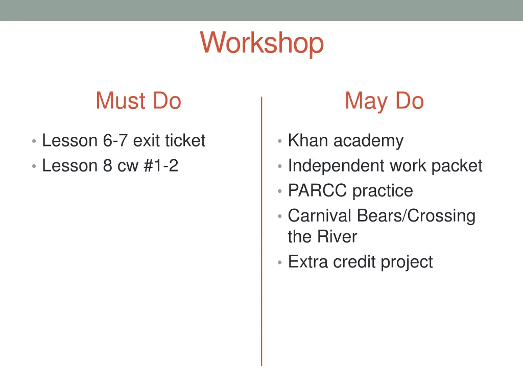workshop 7