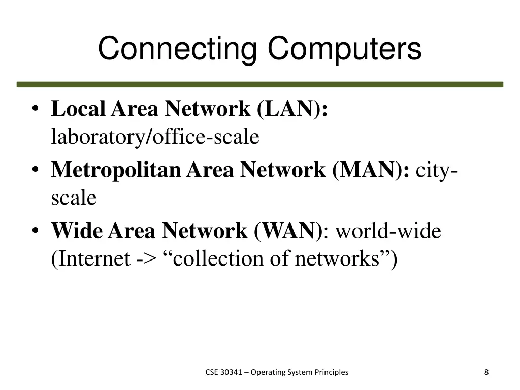 connecting computers