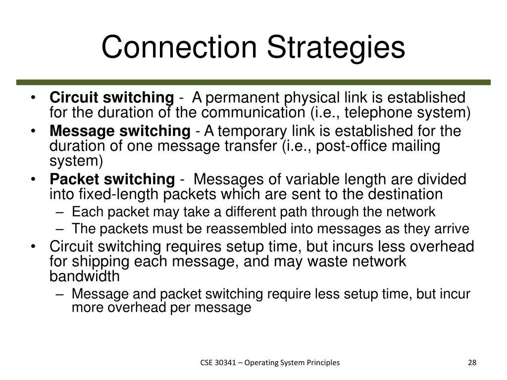 connection strategies