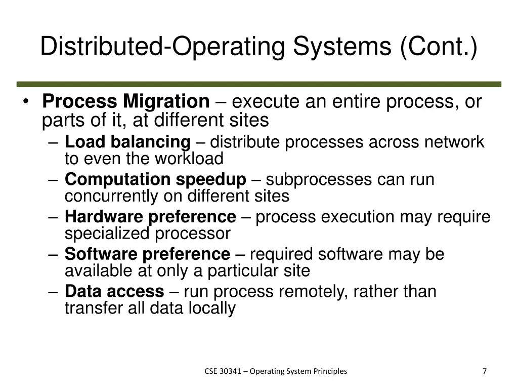 distributed operating systems cont