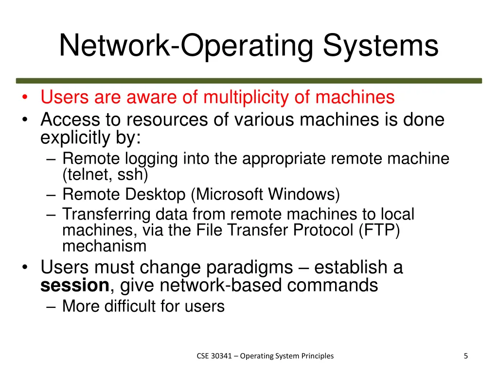 network operating systems