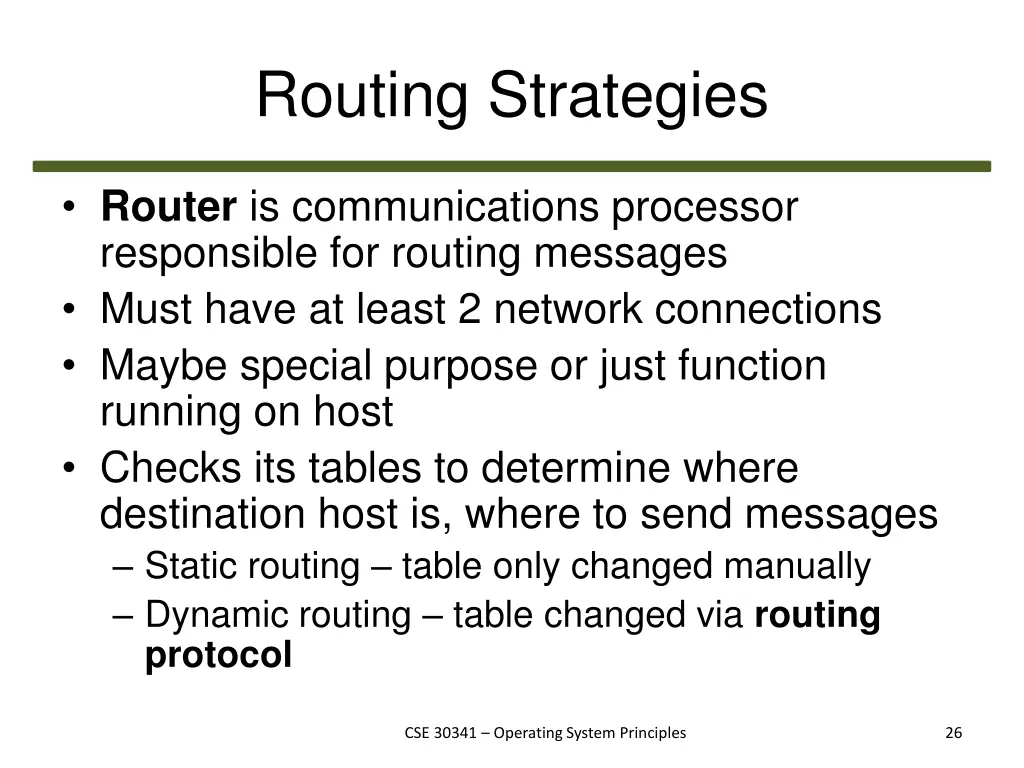 routing strategies 2