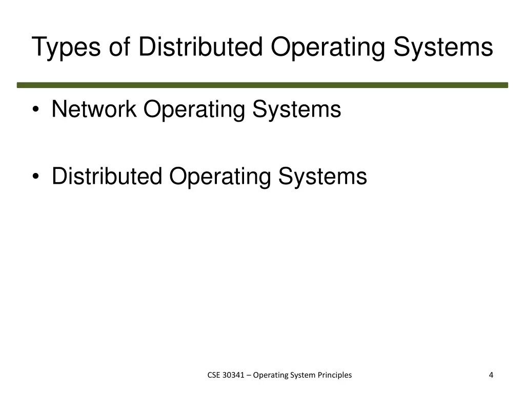 types of distributed operating systems