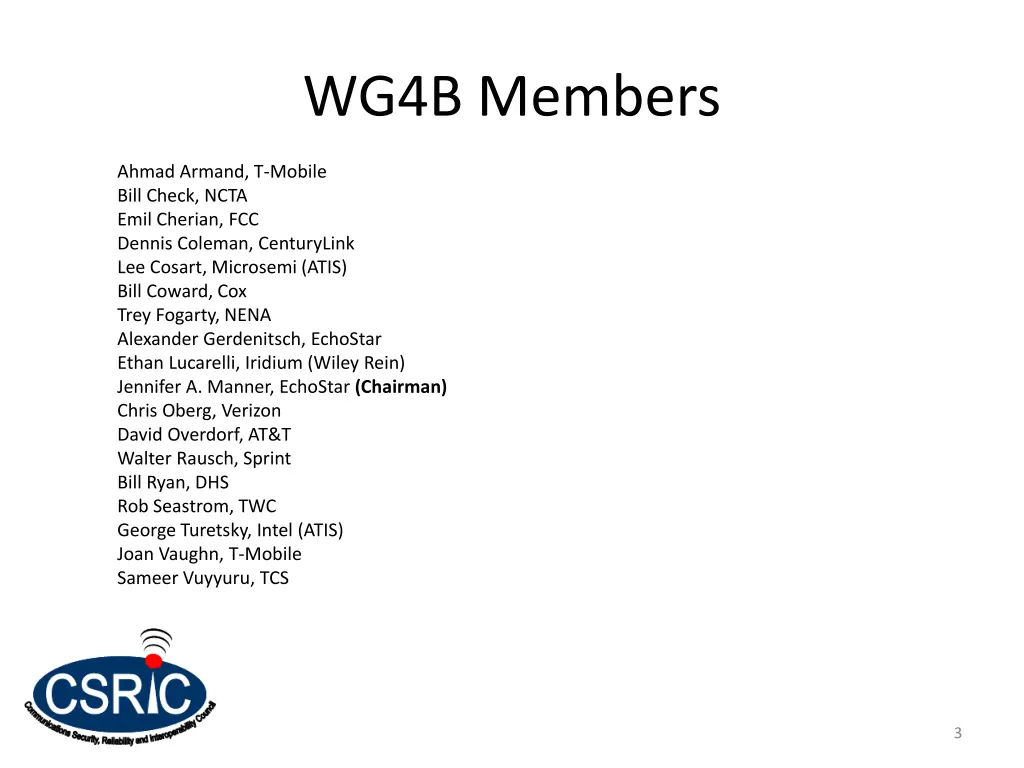 wg4b members