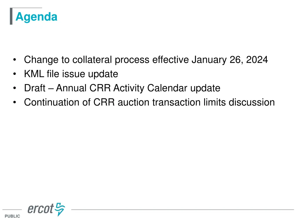 agenda