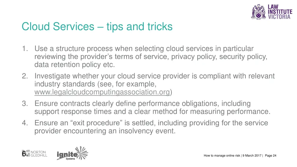 cloud services tips and tricks