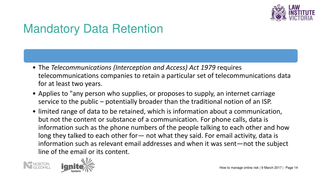 mandatory data retention