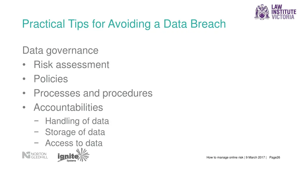 practical tips for avoiding a data breach