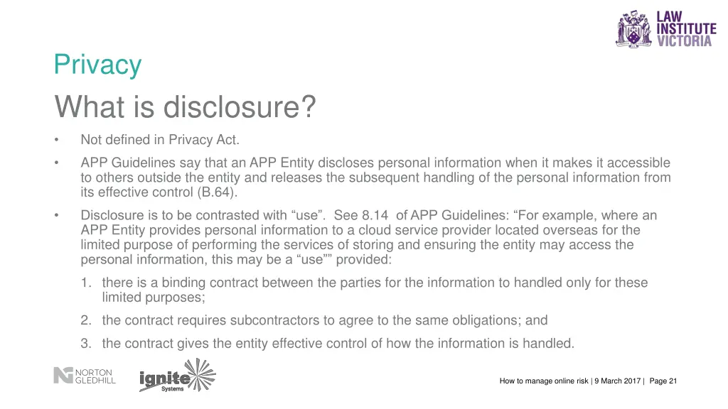 privacy what is disclosure