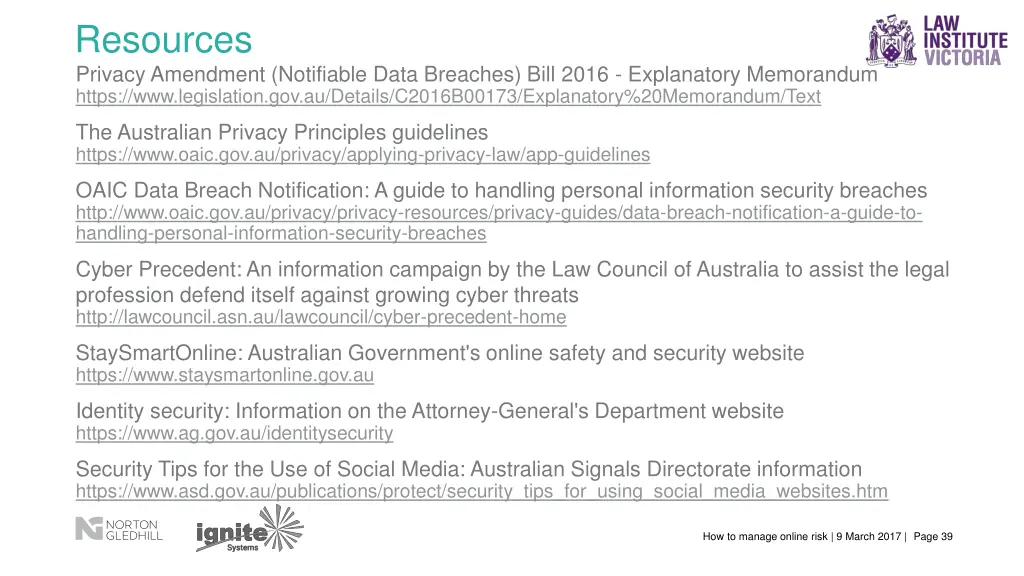 resources privacy amendment notifiable data