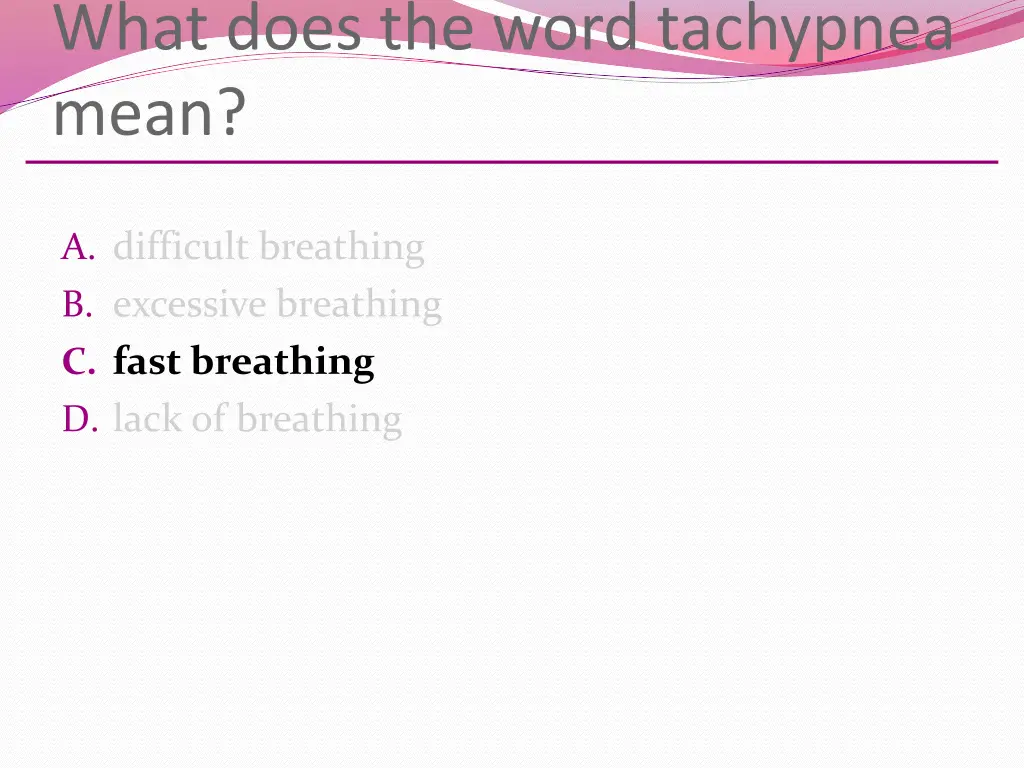 what does the word tachypnea mean 1