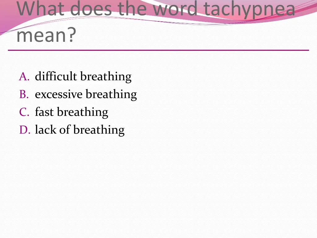 what does the word tachypnea mean