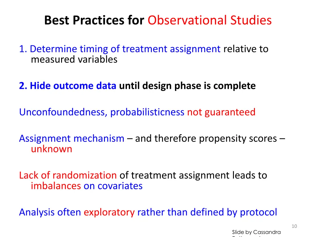 best practices for observational studies 2