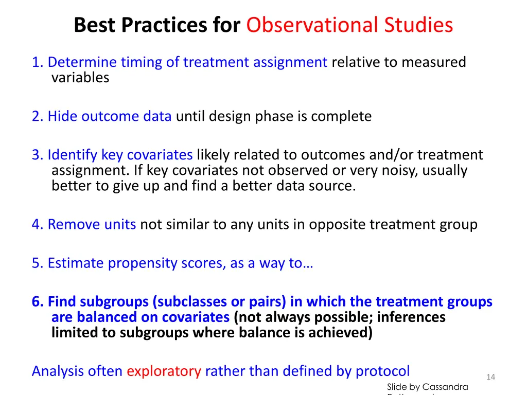 best practices for observational studies 6