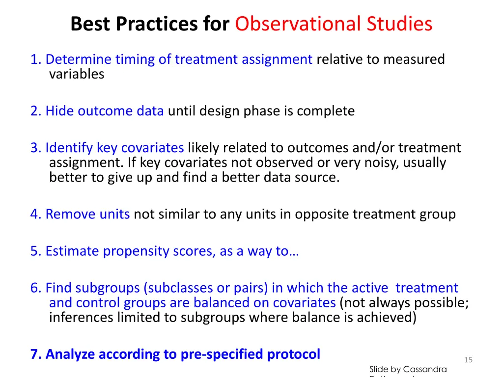 best practices for observational studies 7