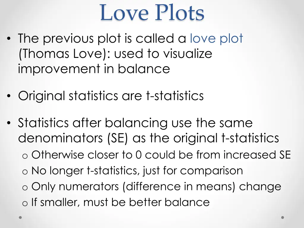 love plots