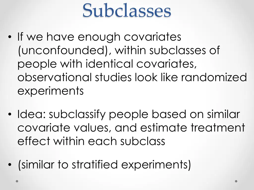 subclasses