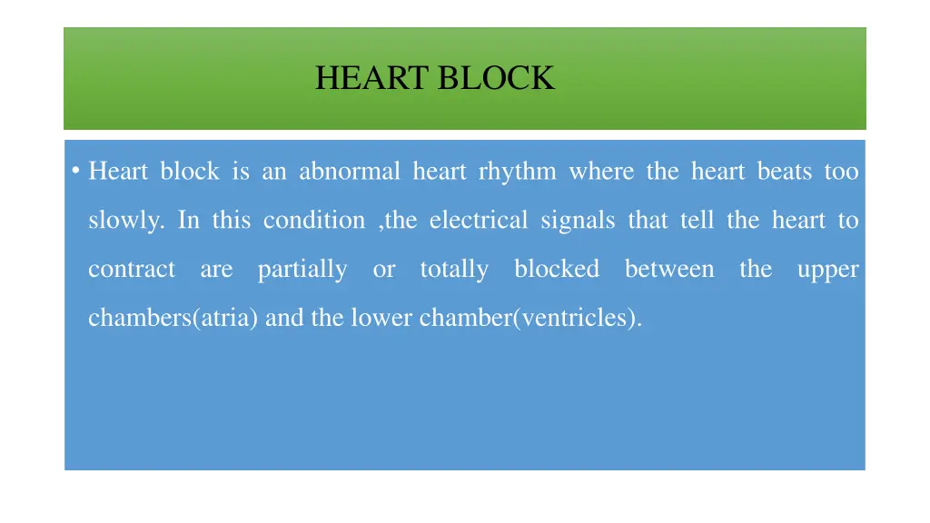 heart block 1