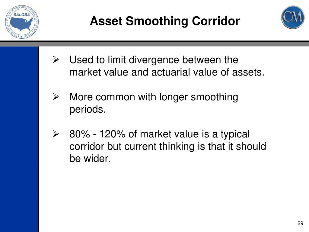 asset smoothing corridor