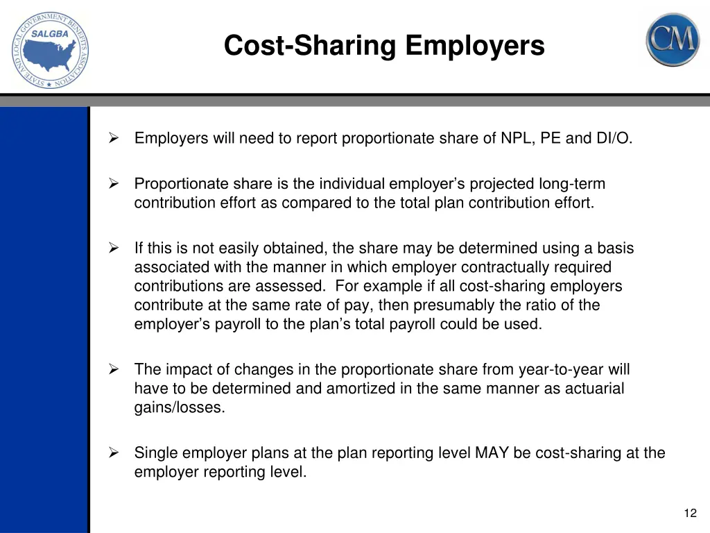 cost sharing employers