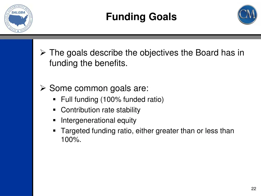 funding goals