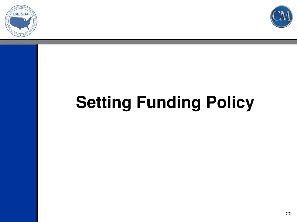 setting funding policy