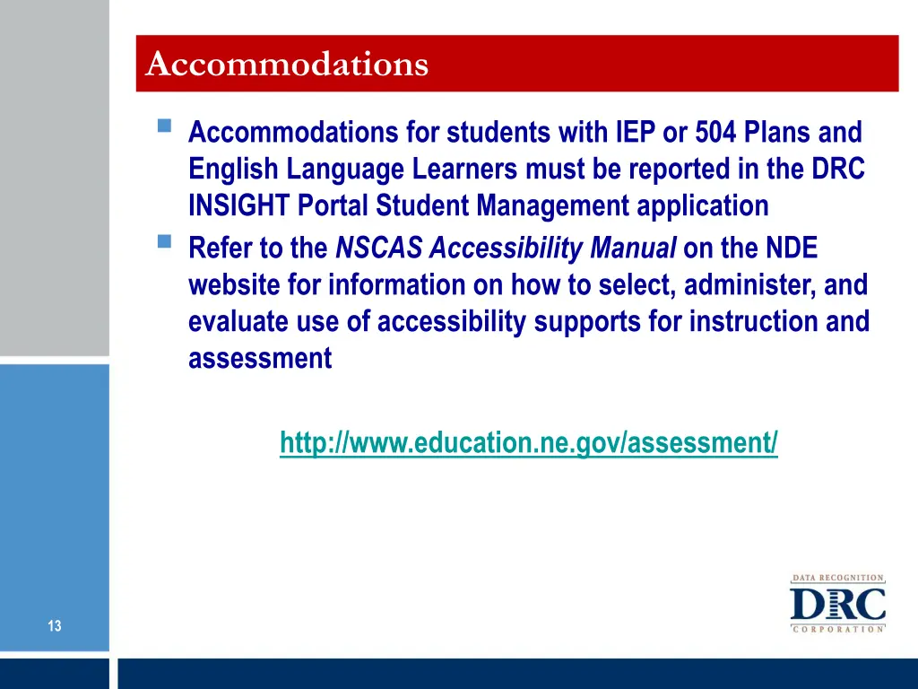accommodations
