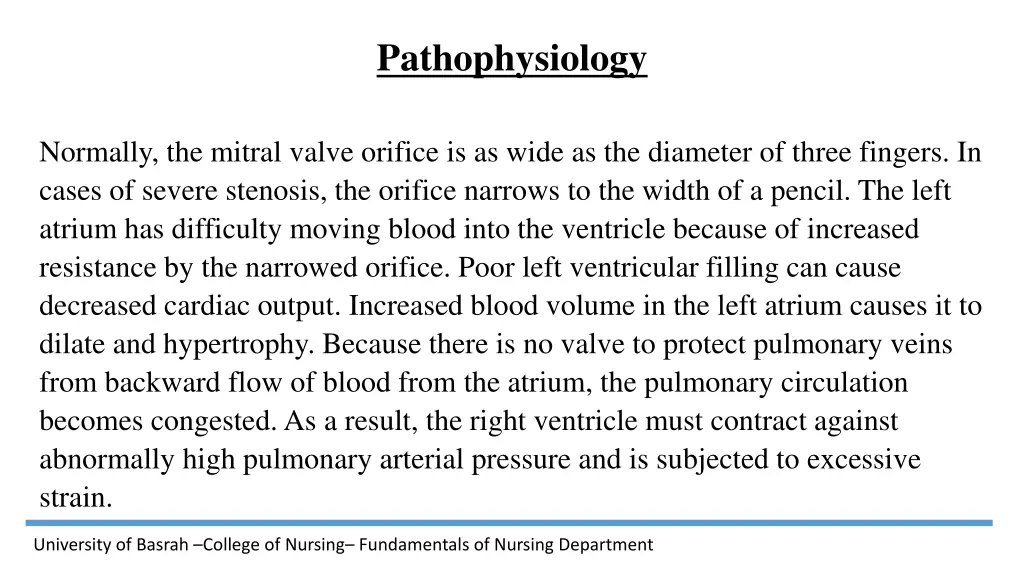 pathophysiology