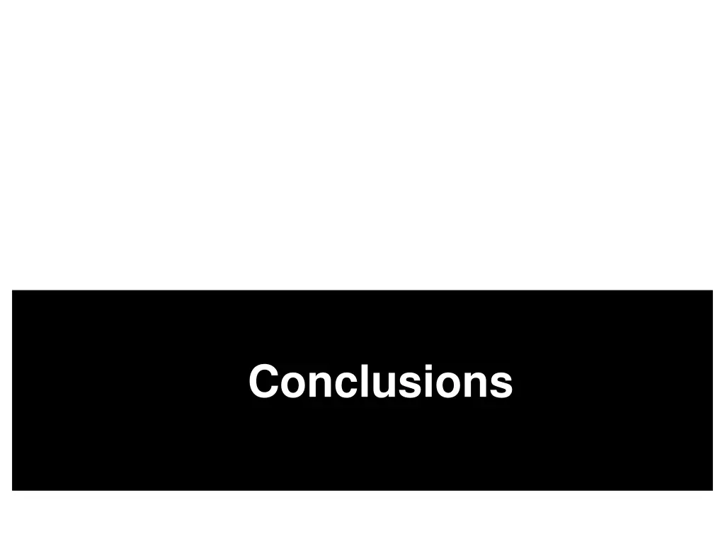 conclusions