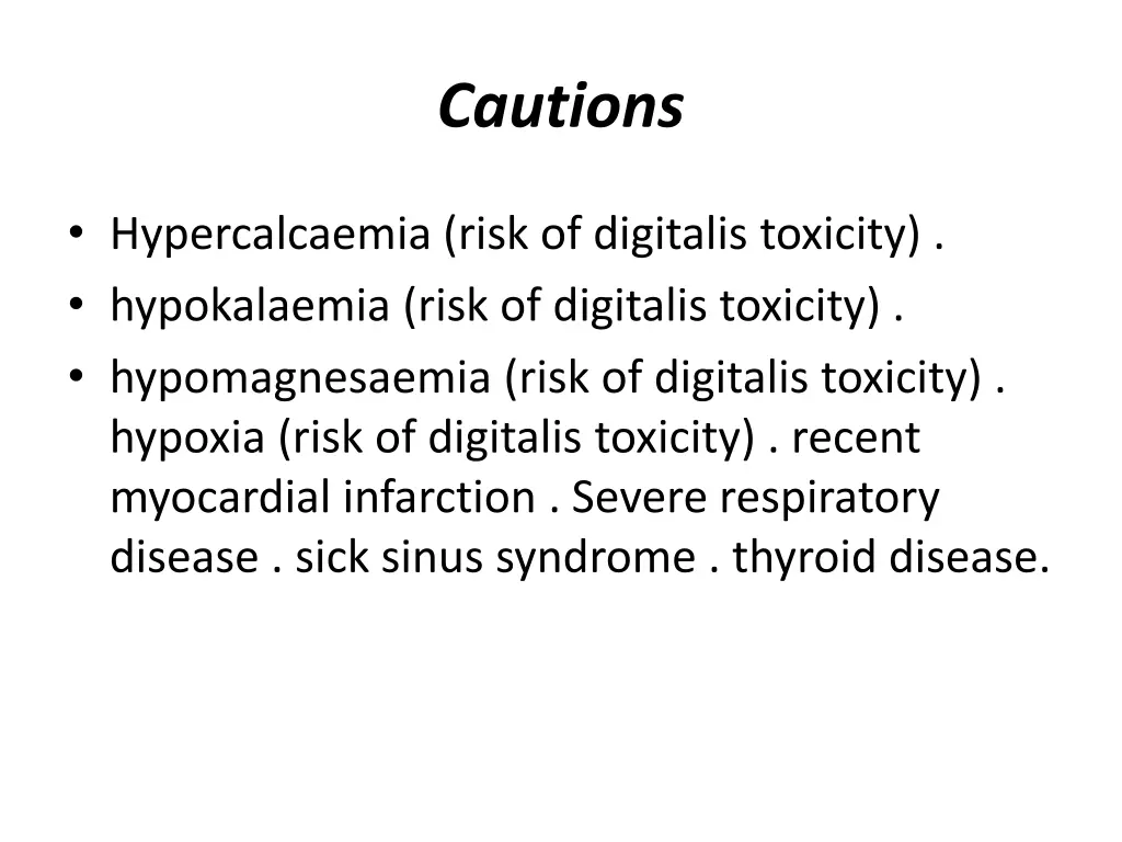 cautions 1