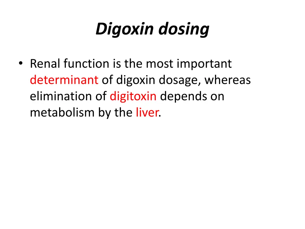 digoxin dosing 1