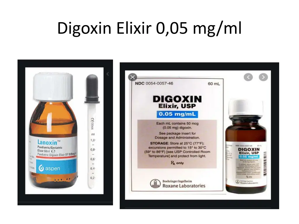 digoxin elixir 0 05 mg ml