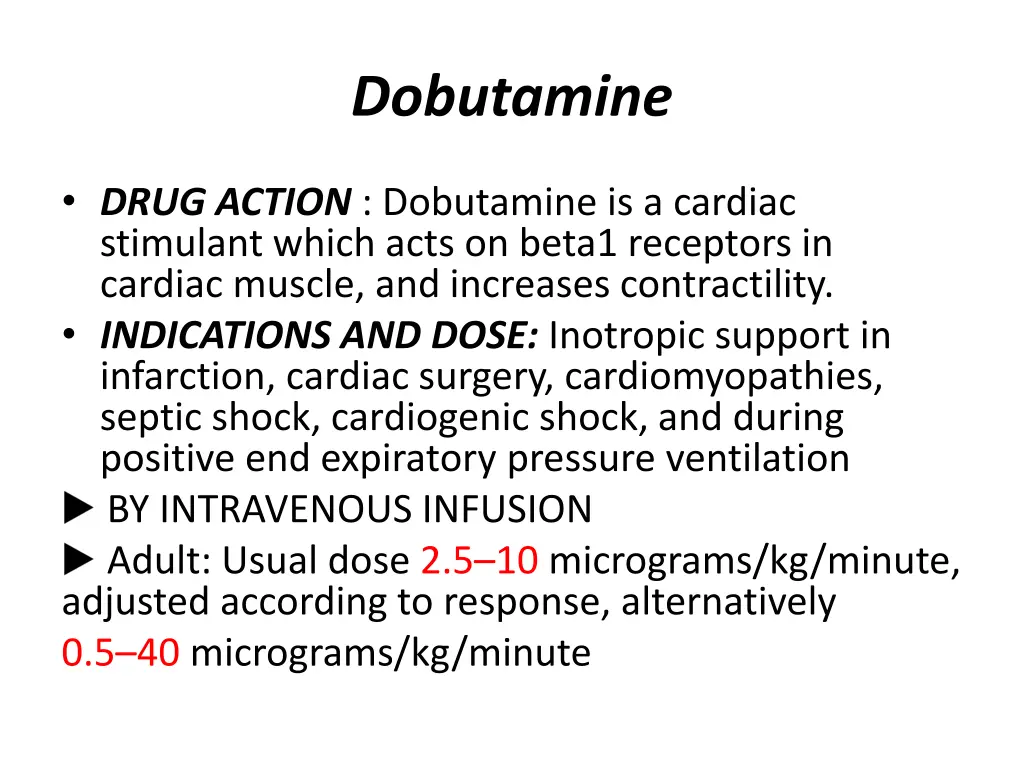dobutamine