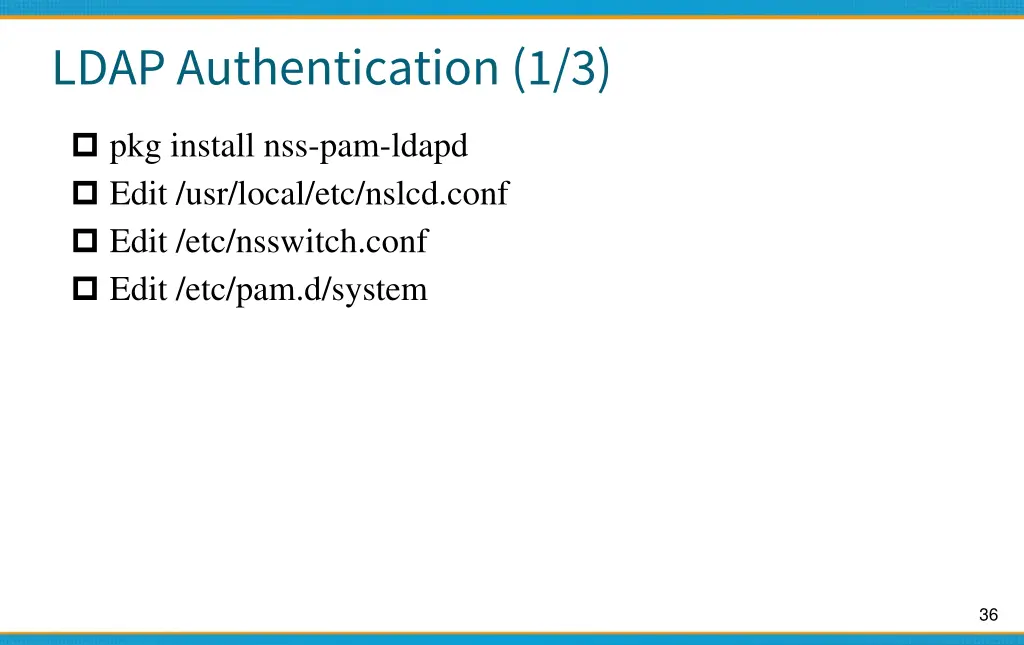 ldap authentication 1 3