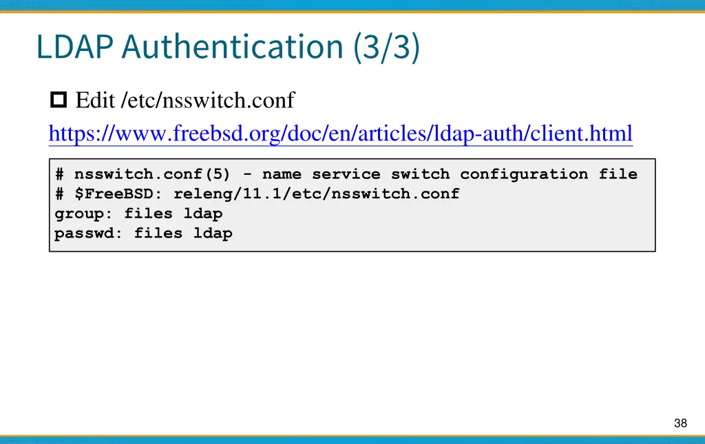 ldap authentication 3 3