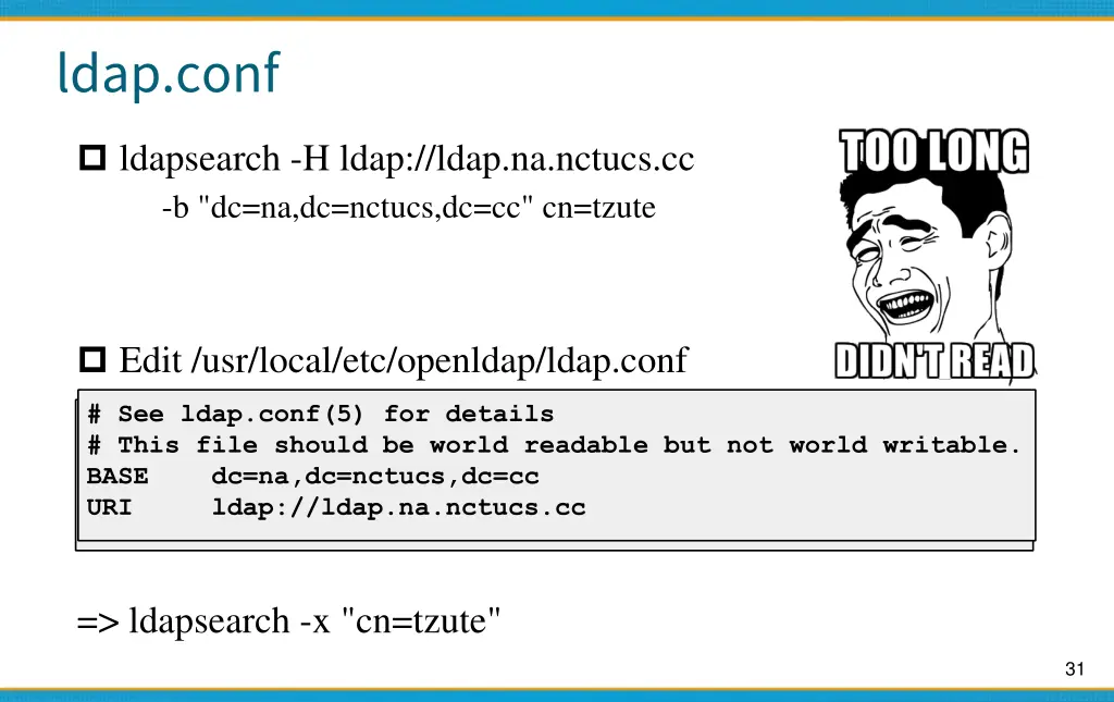 ldap conf