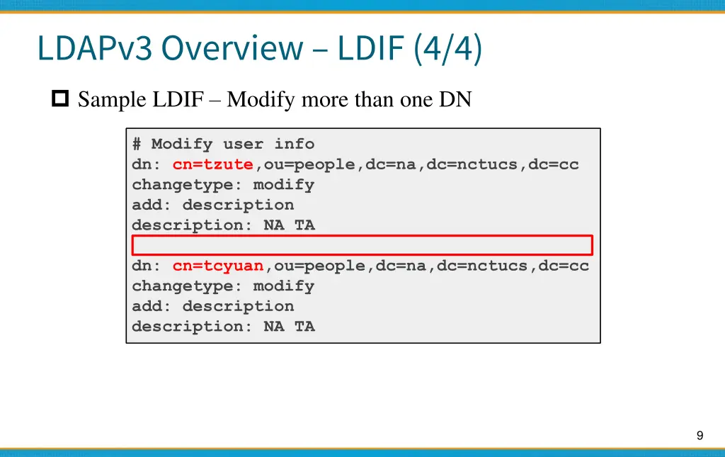 ldapv3 overview ldif 4 4