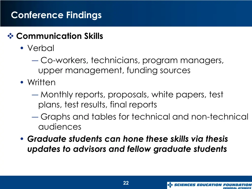 conference findings 5