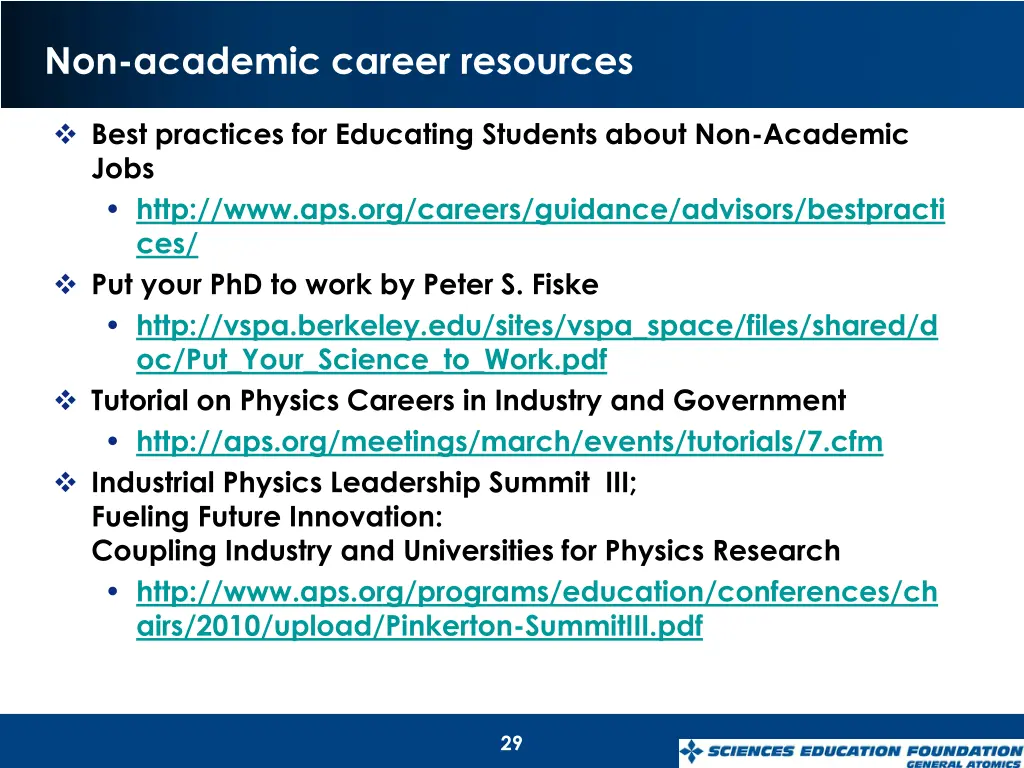 non academic career resources 1