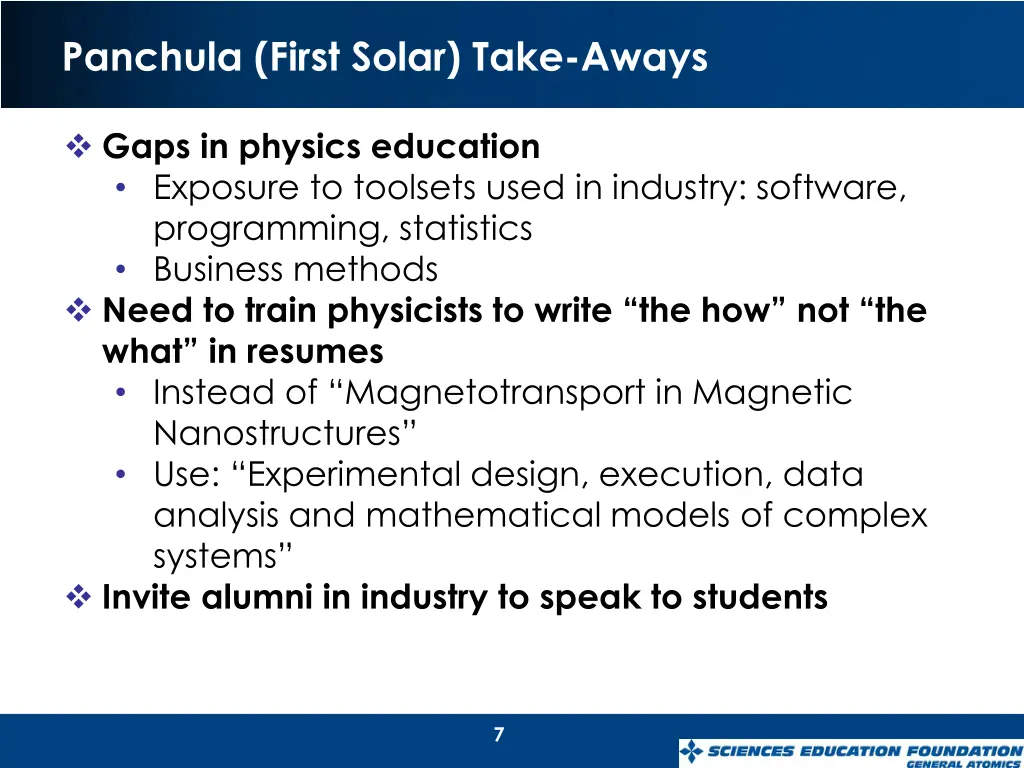 panchula first solar take aways