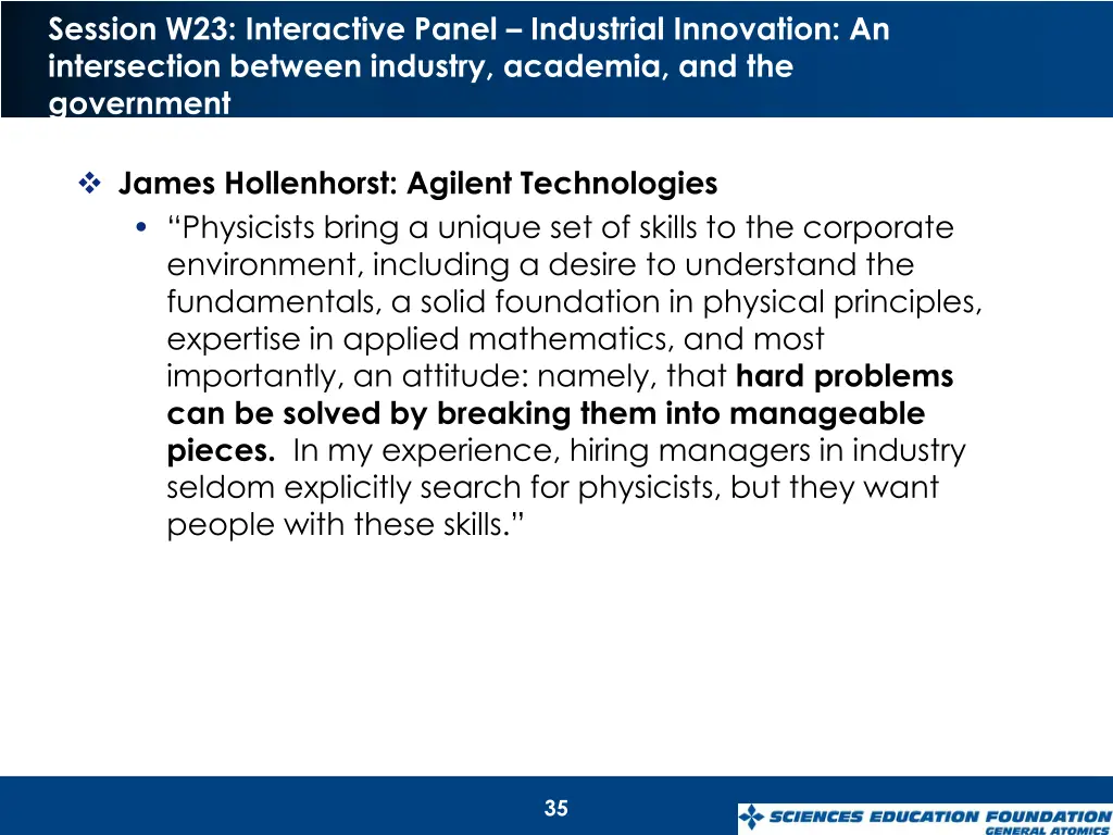 session w23 interactive panel industrial