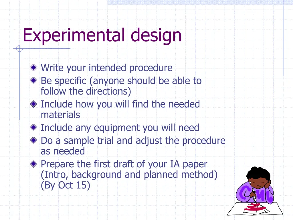 experimental design 7
