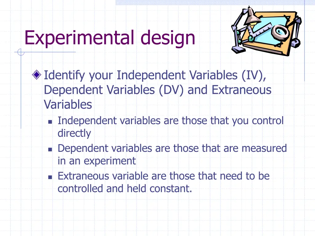 experimental design