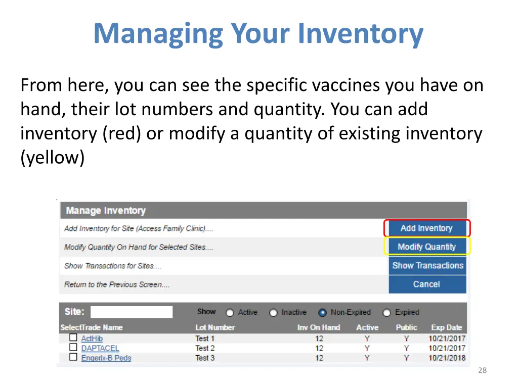 managing your inventory 2