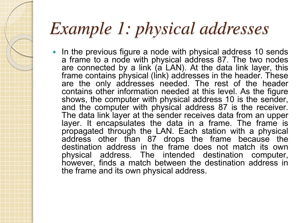 example 1 physical addresses 1