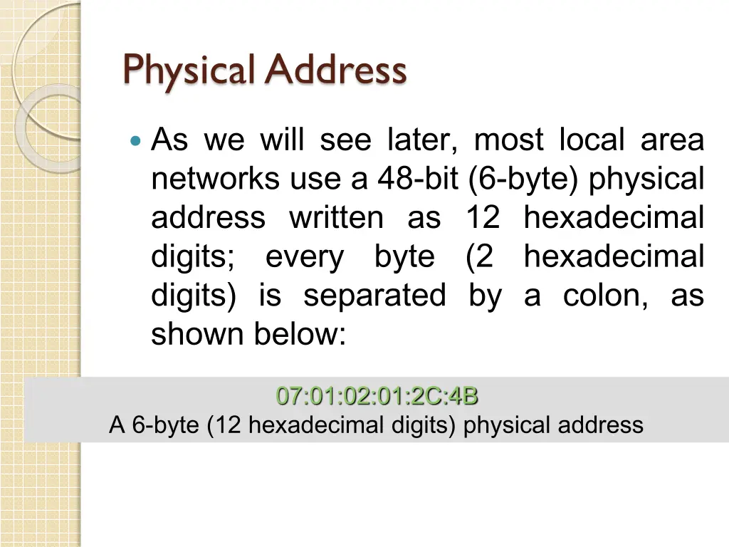 physical address