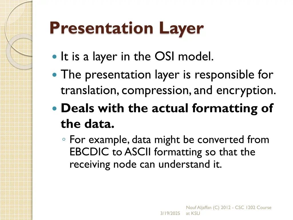 presentation layer