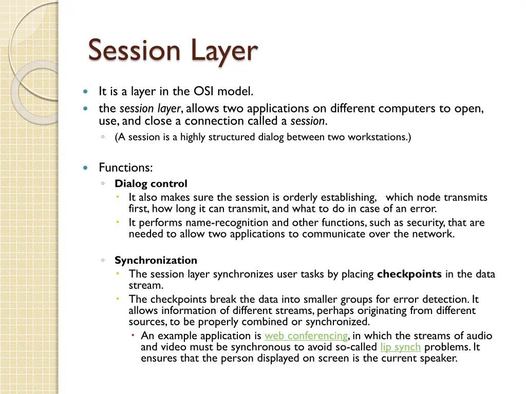 session layer