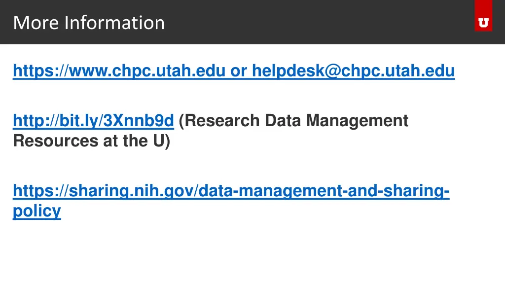 more information