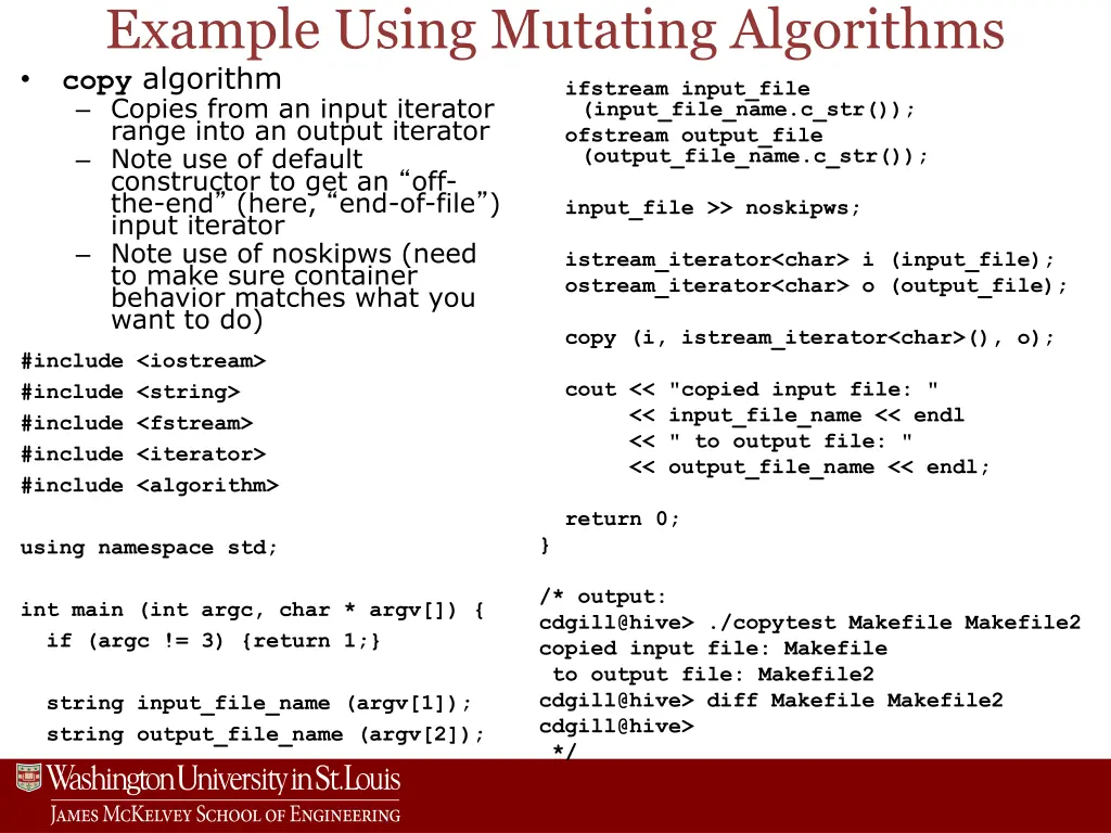 example using mutating algorithms copy algorithm